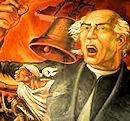 Don Miguel Hidalgo en "El Grito de Dolores"
