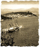 Buques espa&ntilde;oles embarrancados en la Bah&iacute;a de Santiago de Cuba