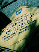 Placa actual Calle Seminario de Nobles (Madrid)