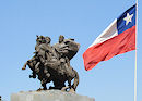 Monumento a O'Higgins y San Mart&iacute;n en Santiago de Chile